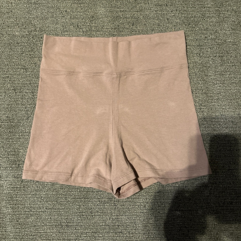 Charlotte Russe Tan High Waist Shorts